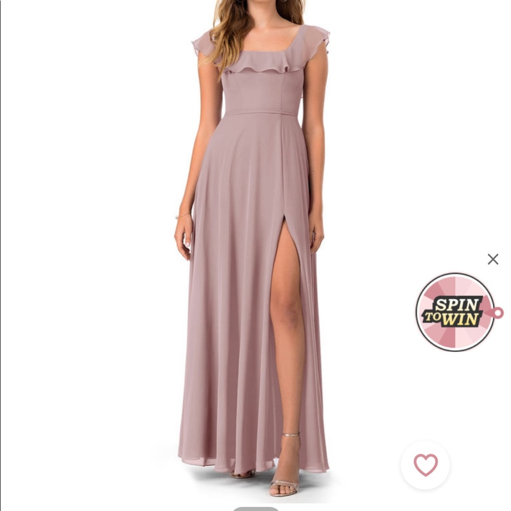 Azazie Jinny Vintage Mauve bridesmaids dress Sz A4, No alterations.